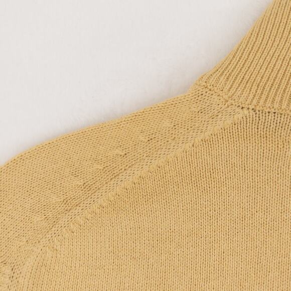 NWOT Loro Piana Mezzocollo Sweater Men's 48 (Medium) Gold - Picture 3 of 12